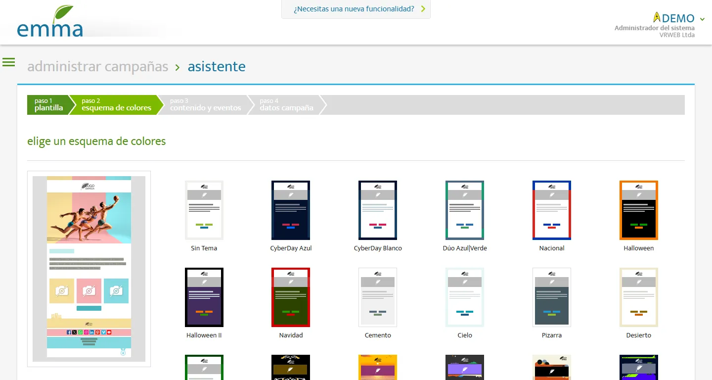 Asistente de campaña - paso 2.